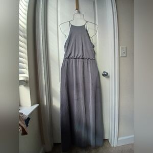 GAP Gray Halter Maxi Sundress
